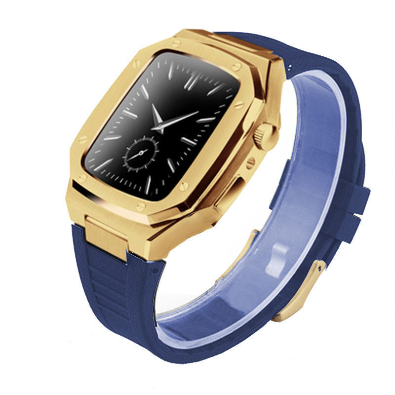 Metal Watch Case Rubber Strap Smart Watch Accessories