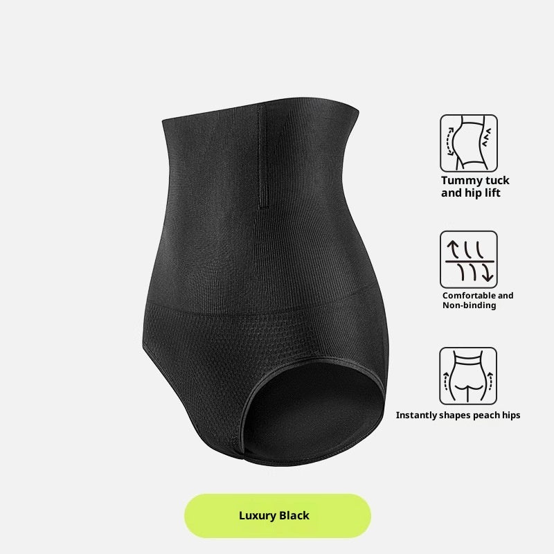 Women's Solid Color High Waist Breathable Body Shaping Butt-lift Underwear