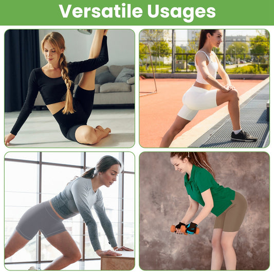 4 Sizes-5 Colors Option -- 1Pc Women's High Waist Biker Shorts Tummy Control Pants Athletic Leggings Spandex Booty Shorts With 6.3In Inseam No Front Seam For Workout Yoga Running Volleyball Dance