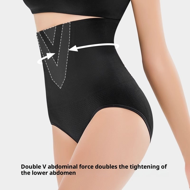 Women's Solid Color High Waist Breathable Body Shaping Butt-lift Underwear