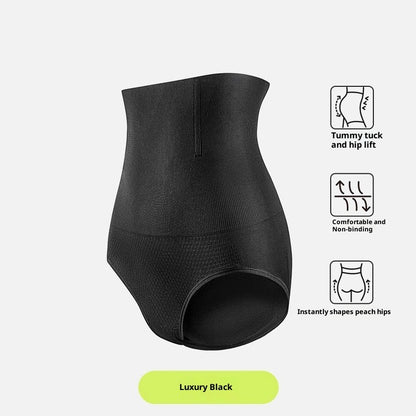 Women's Solid Color High Waist Breathable Body Shaping Butt-lift Underwear